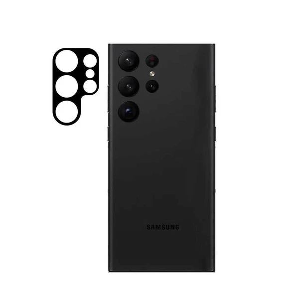 Vendas Samsung S23 Ultra Uyumlu Tam Kaplama 3D Kamera Lens Koruyucu