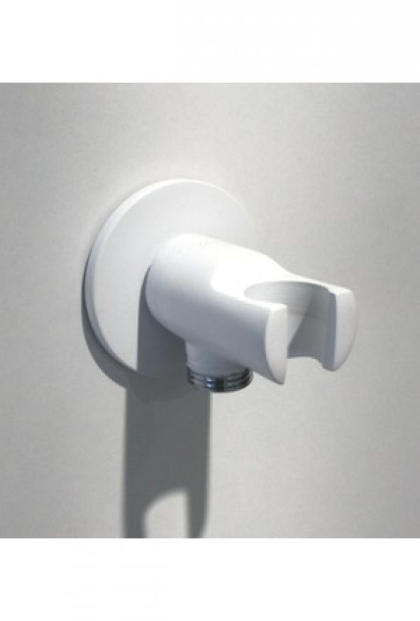 ECA Ankastre Duş Çıkış Dirseği Mat Beyaz Renkli 102199523C4 - Resim 2