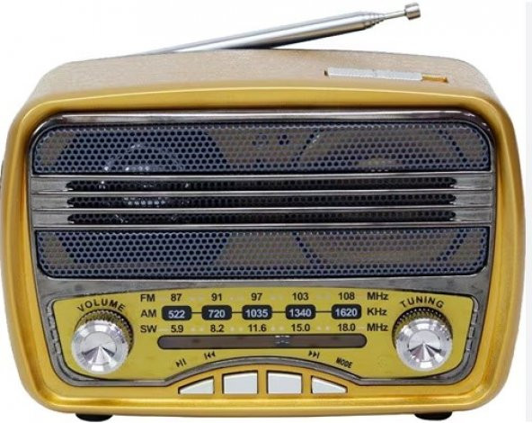 M 166 BT Meier Bluetooth Şarjlı Nostaljik Radyo