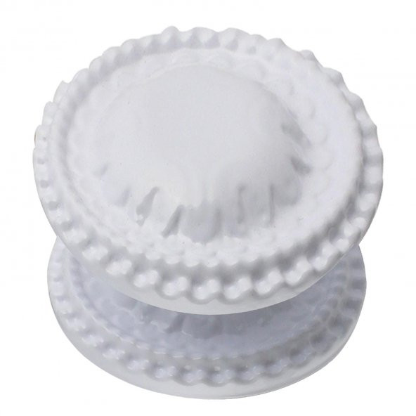 Kapı Tokmağı Kapı Topuzu Kolu Metal Tokmak Kapı Babası Beyaz - Resim 2