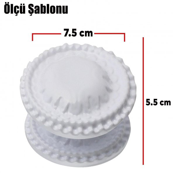 Kapı Tokmağı Kapı Topuzu Kolu Metal Tokmak Kapı Babası Beyaz - Resim 4