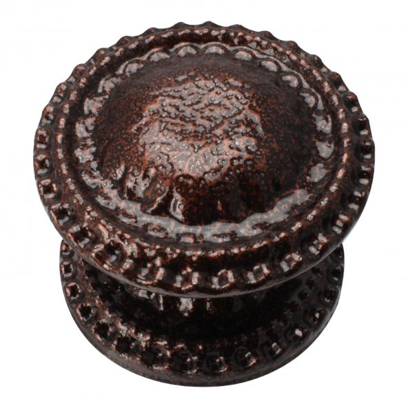 Kapı Tokmağı Kapı Topuzu Baba Kolu Metal Tokmak Bakır - Resim 2