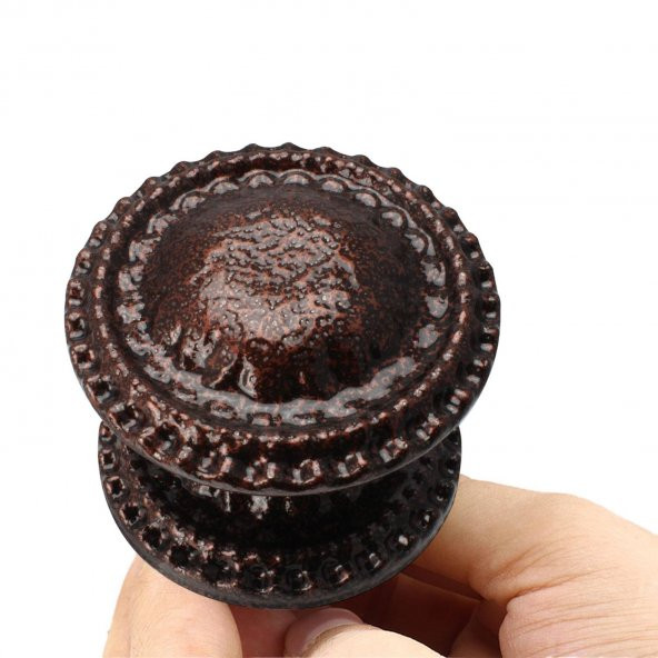 Kapı Tokmağı Kapı Topuzu Baba Kolu Metal Tokmak Bakır - Resim 5