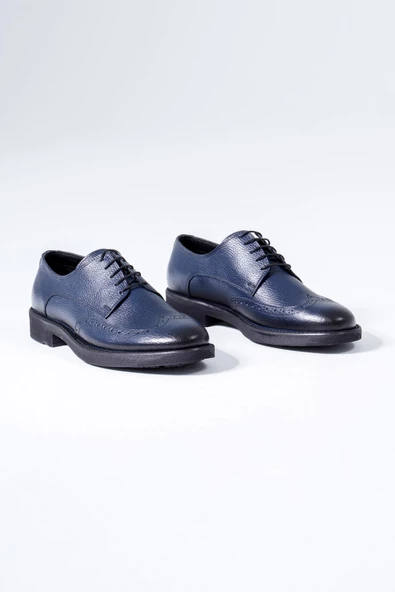Hakiki Deri Erkek Klasik Ayakkabı Bağcıklı Oxford Ayakkabı - 12