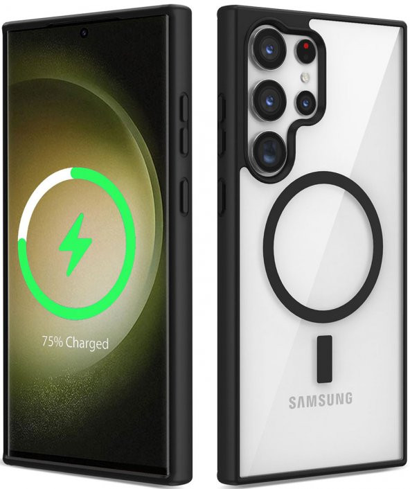 Samsung Galaxy S23 Ultra Magsafe Wireless Şarj Özellikli Ege Silikon Kapak