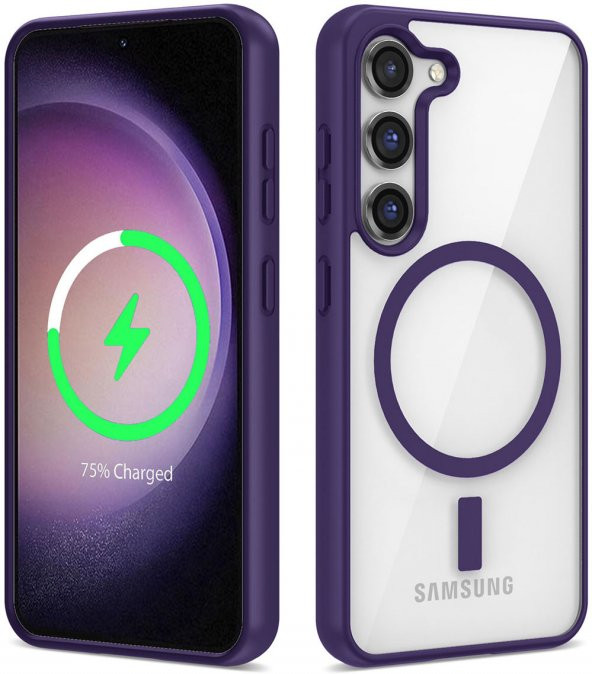 Samsung Galaxy S23 Plus Magsafe Wireless Şarj Özellikli Ege Silikon Kapak - 3