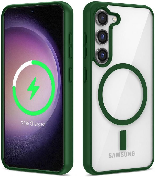 Samsung Galaxy S23 Plus Magsafe Wireless Şarj Özellikli Ege Silikon Kapak - 4