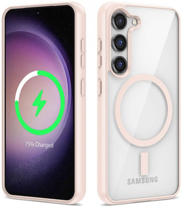 Samsung Galaxy S23 Plus Magsafe Wireless Şarj Özellikli Ege Silikon Kapak - 5