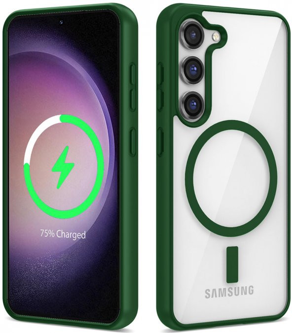 Samsung Galaxy S22 Magsafe Wireless Şarj Özellikli Ege Silikon Kapak - 4
