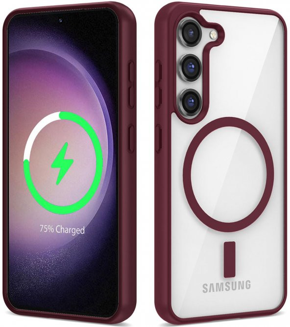 Samsung Galaxy S22 Magsafe Wireless Şarj Özellikli Ege Silikon Kapak - 6