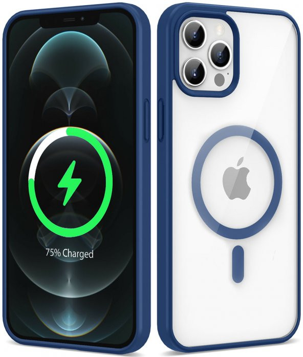 Apple iPhone 12 Pro Magsafe Wireless Şarj Özellikli Ege Silikon Kapak - 2