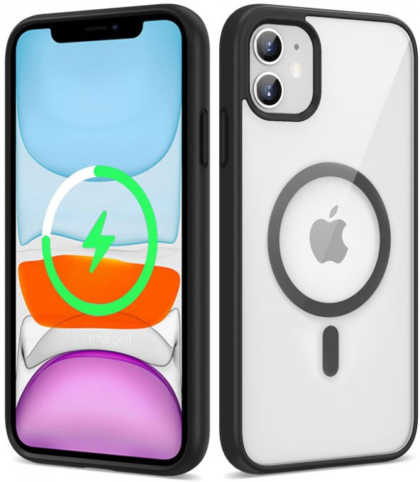 Apple iPhone 11 Magsafe Wireless Şarj Özellikli Ege Silikon Kapak