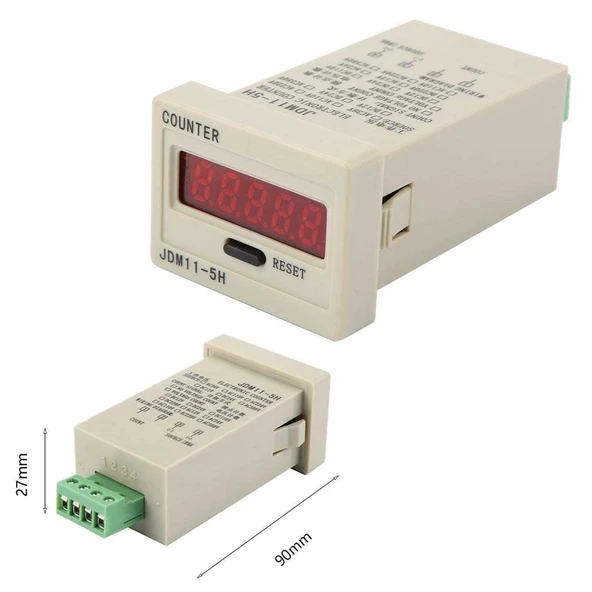 ELEKTRONİK COUNTER SAYAÇ RÖLESİ LCD DİJİTAL 12V JDM-11