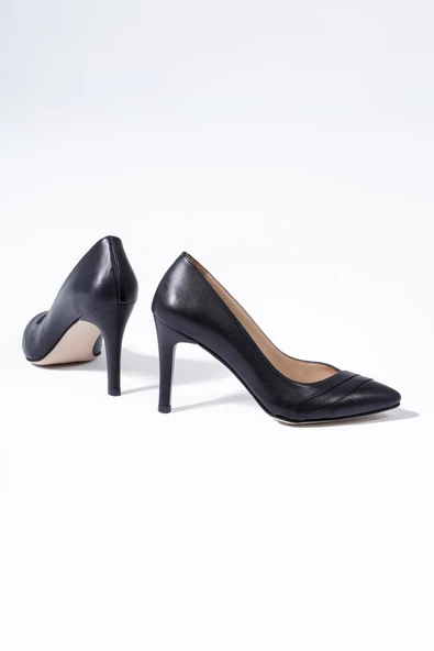 Hakiki Deri Kadın Stiletto Yüksek Topuklu Ayakkabı - Resim 5