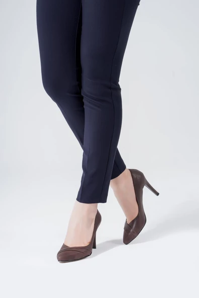 Hakiki Deri Kadın Stiletto Yüksek Topuklu Ayakkabı - Resim 10