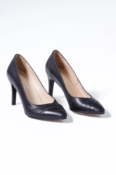 Hakiki Deri Kadın Stiletto Yüksek Topuklu Ayakkabı - Resim 3
