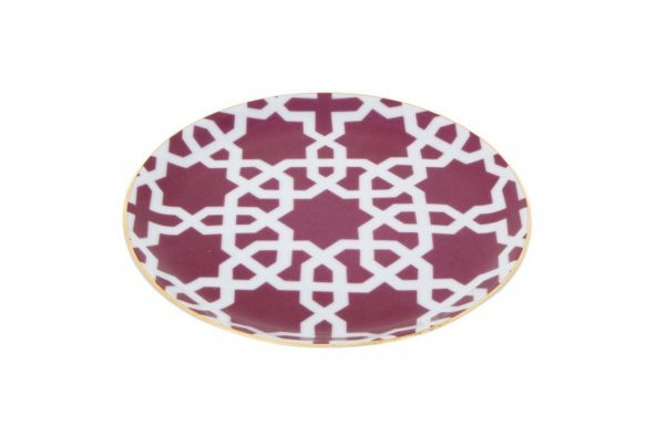 Porland Morocco Desen5 Fuşya Düz Tabak 17 cm 04A+P021455 - 2