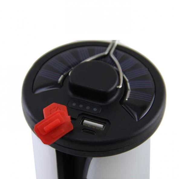 Panther 1000 Lümen Solar Kamp Lambası USB Şarjı PT-2033 - 3