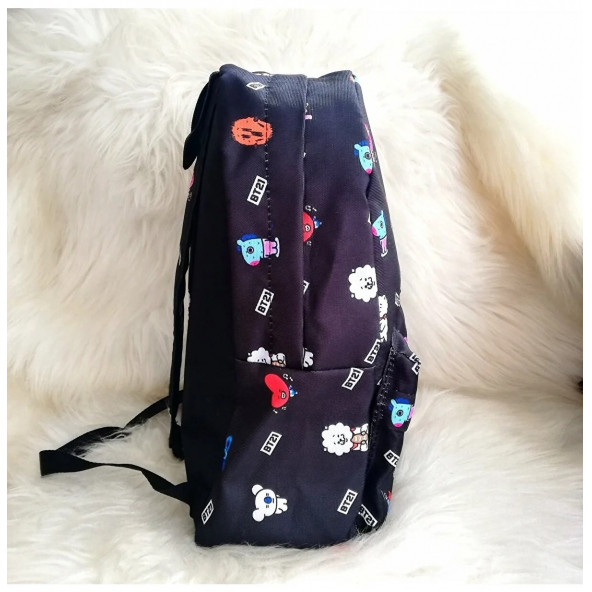 BT21 Siyah Okul Çantası - 2