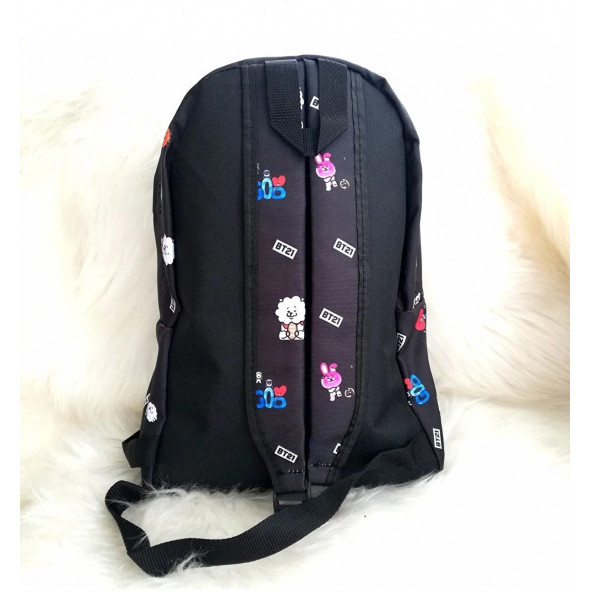 BT21 Siyah Okul Çantası - 3