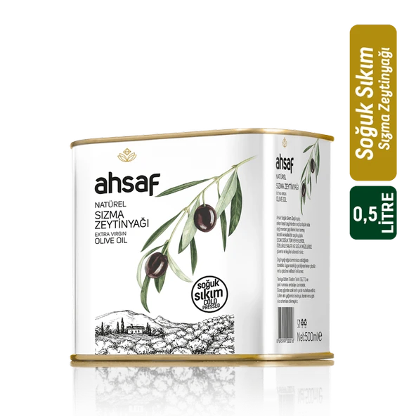 Soğuk Sıkım Natürel Sızma Zeytinyağı 500 ml - Teneke ürün görseli