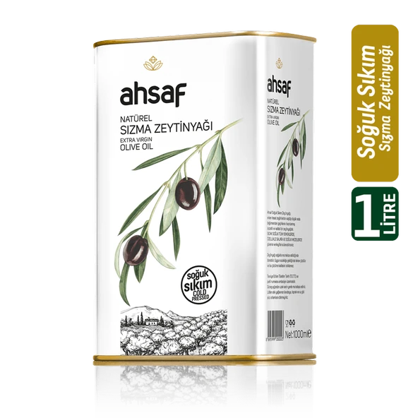 Soğuk Sıkım Natürel Sızma Zeytinyağı 1L -Teneke ürün görseli