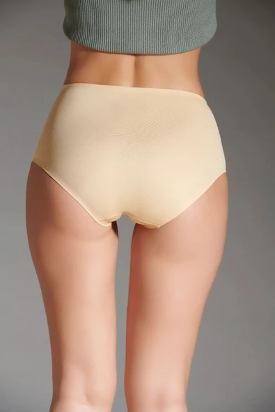 Eros Kadın Lazer Kesim Silikonlu Bato Slip Ten - 4