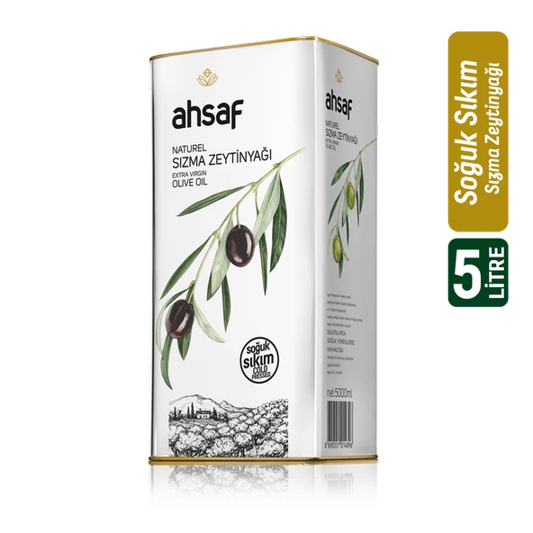 Soğuk Sıkım Natürel Sızma Zeytinyağı 5L -Teneke ürün görseli