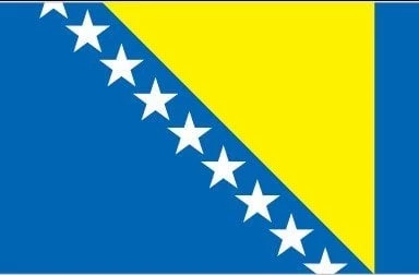 Bosna Hersek 15x22,5 Masa Bayrağı (Direksiz) - 1
