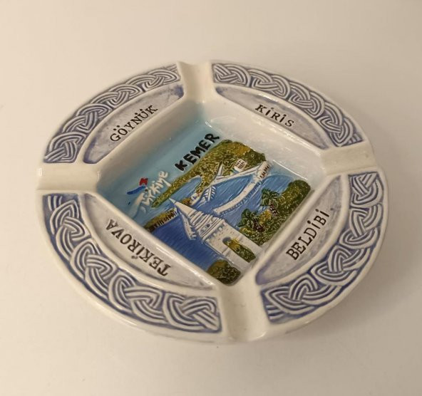 Küllük Kül Tablası Seramik Kemer Temalı Türkiye Kemer Yazılı Ev - 2