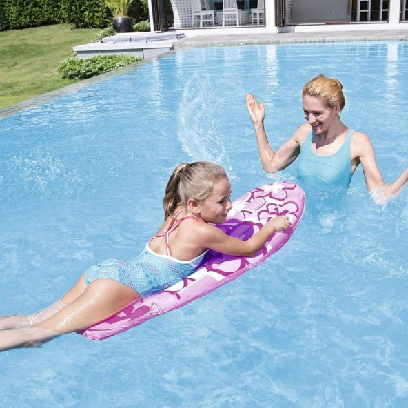 Bestway 42046 Tutmalı Sörf Deniz Yatağı Pembe 114X46CM