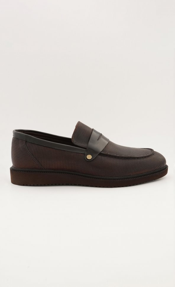 Hakiki Deri Erkek Loafer Bağcıksız Klasik Ayakkabı
