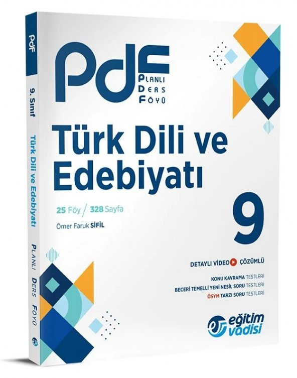 Eğitim Vadisi 9.Sınıf (PDF) Türk Dili Ve Edebiyatı Planlı Ders Föyü