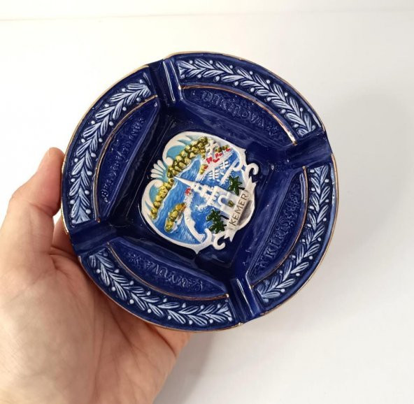 Küllük Kül Tablası Seramik Kemer Temalı Türkiye Kemer Yazılı  Ev ürün görseli