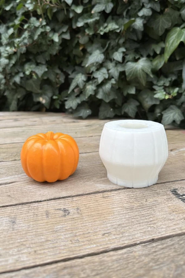 Pumpkin Büyük Boy Mum Kalıbı (Silikon) (1 Adet) ürün görseli