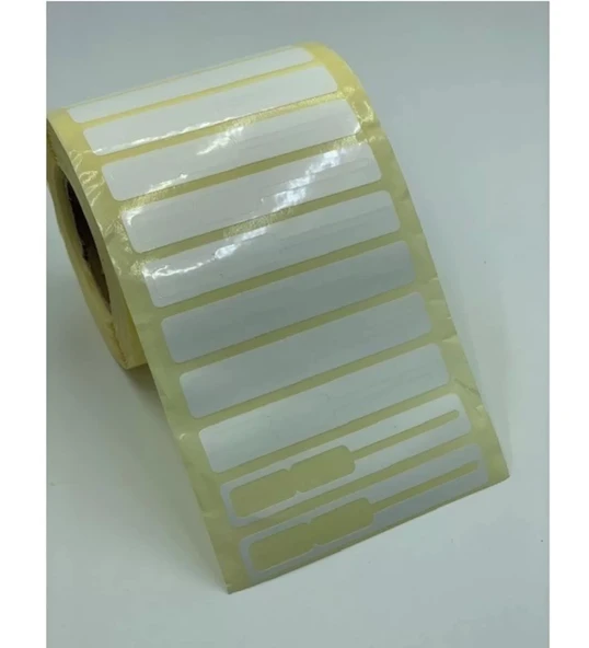 1250'li Çemberli Kuyumcu Etiketi Opak PP 08 x 69 İthal