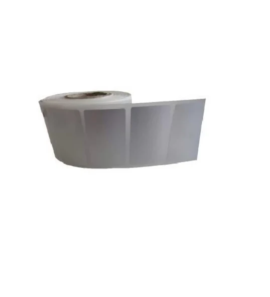 1000'li Sarım Tekli Silver Mat Barkod Etiketi 30 x 50