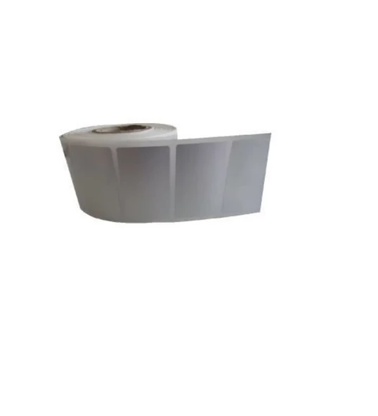 1000'li Sarım Tekli Silver Mat Barkod Etiketi 40 x 60