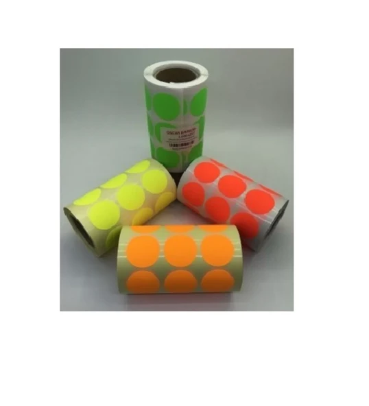 1000'li Neon Etiket Sarı 30 mm