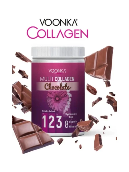 Voonka Multi Collagen Chocolate 380 gr - Resim 3