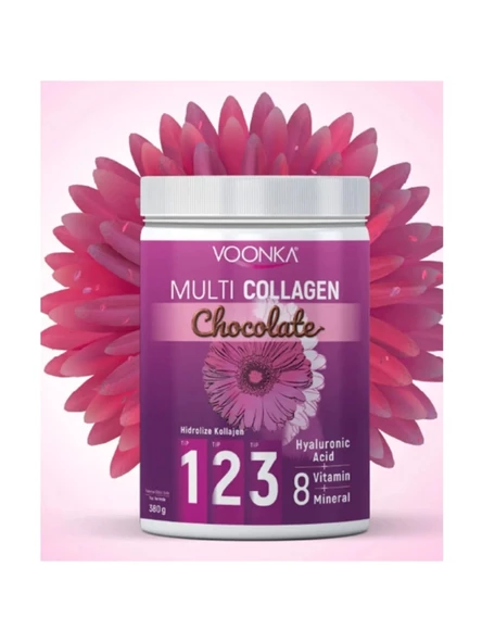 Voonka Multi Collagen Chocolate 380 gr - Resim 2