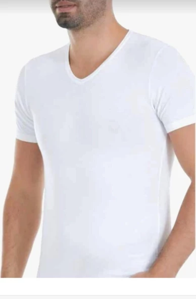 YILDIZ 480 ERKEK BAMBU V YAKA KISA KOL ATLET 12 ADET ürün görseli