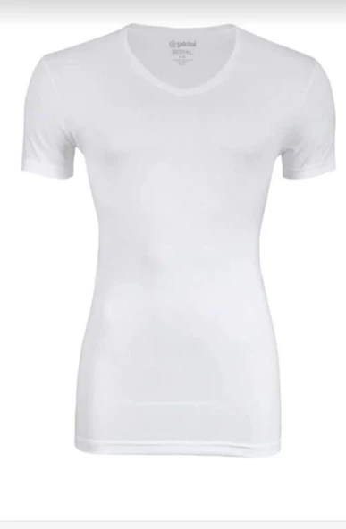 YILDIZ 480 ERKEK BAMBU V YAKA KISA KOL ATLET 12 ADET - Resim 2