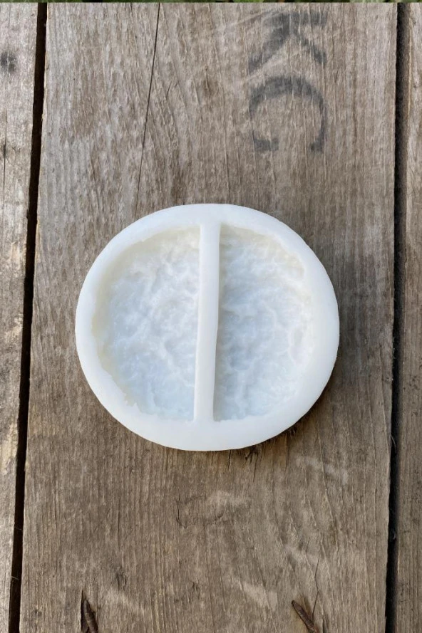 Kurabiye Yarım İkili Mum Kalıbı (Silikon) (1 Adet) - Resim 6