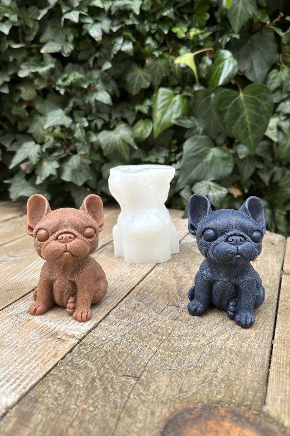 Fransız Bulldog (Köpek) Mum Kalıbı