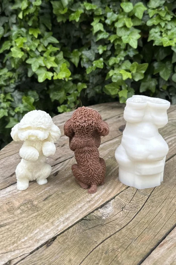 Shih Tzu Köpek Mum Kalıbı (Silikon) (1 Adet) - Resim 4