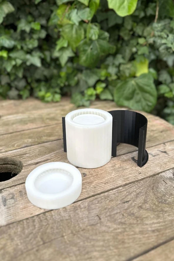 Tırtıklı Yüzey Silikon Kap Kalıbı (Kapaklı)(Kasnaklı)(1 Adet) - Resim 7