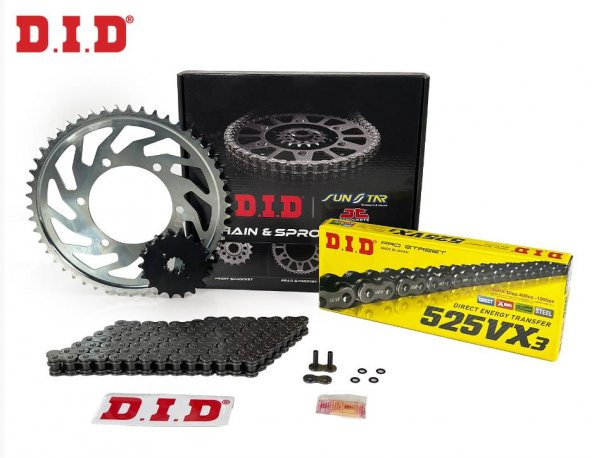 Did-Sunstar 1999-2000 Honda CBR 600 F Uyumlu Zincir Dişli Set Çelik Renk ürün görseli 1