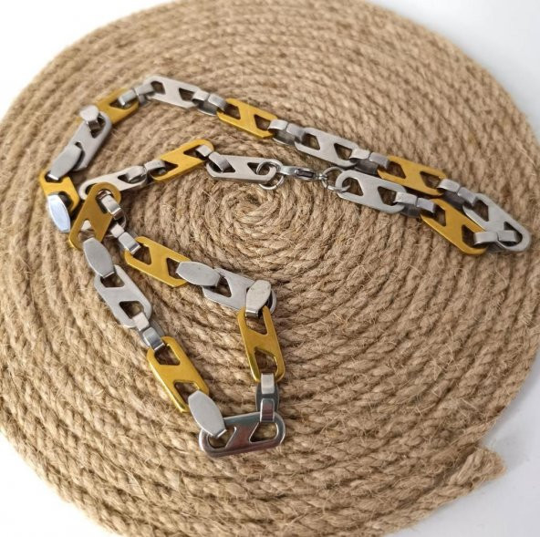 Kolye Paslanmaz Çelik 316 Kolye Kadın Erkek Unisex Gerdanlık Takı - 3