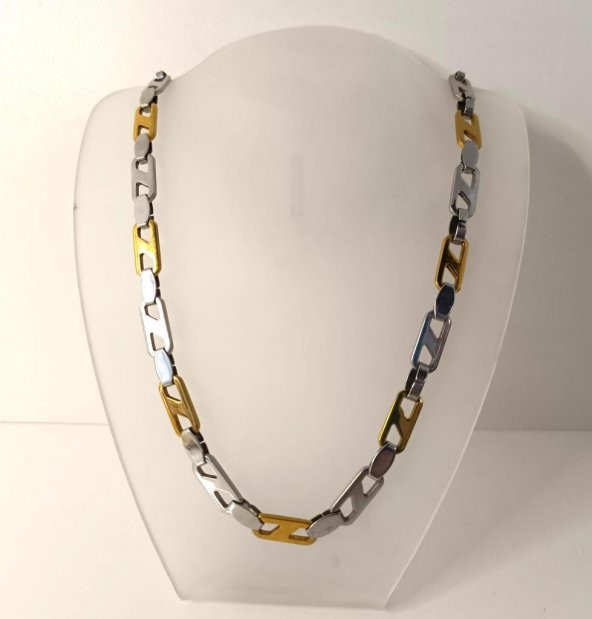 Kolye Paslanmaz Çelik 316 Kolye Kadın Erkek Unisex Gerdanlık Takı - 5